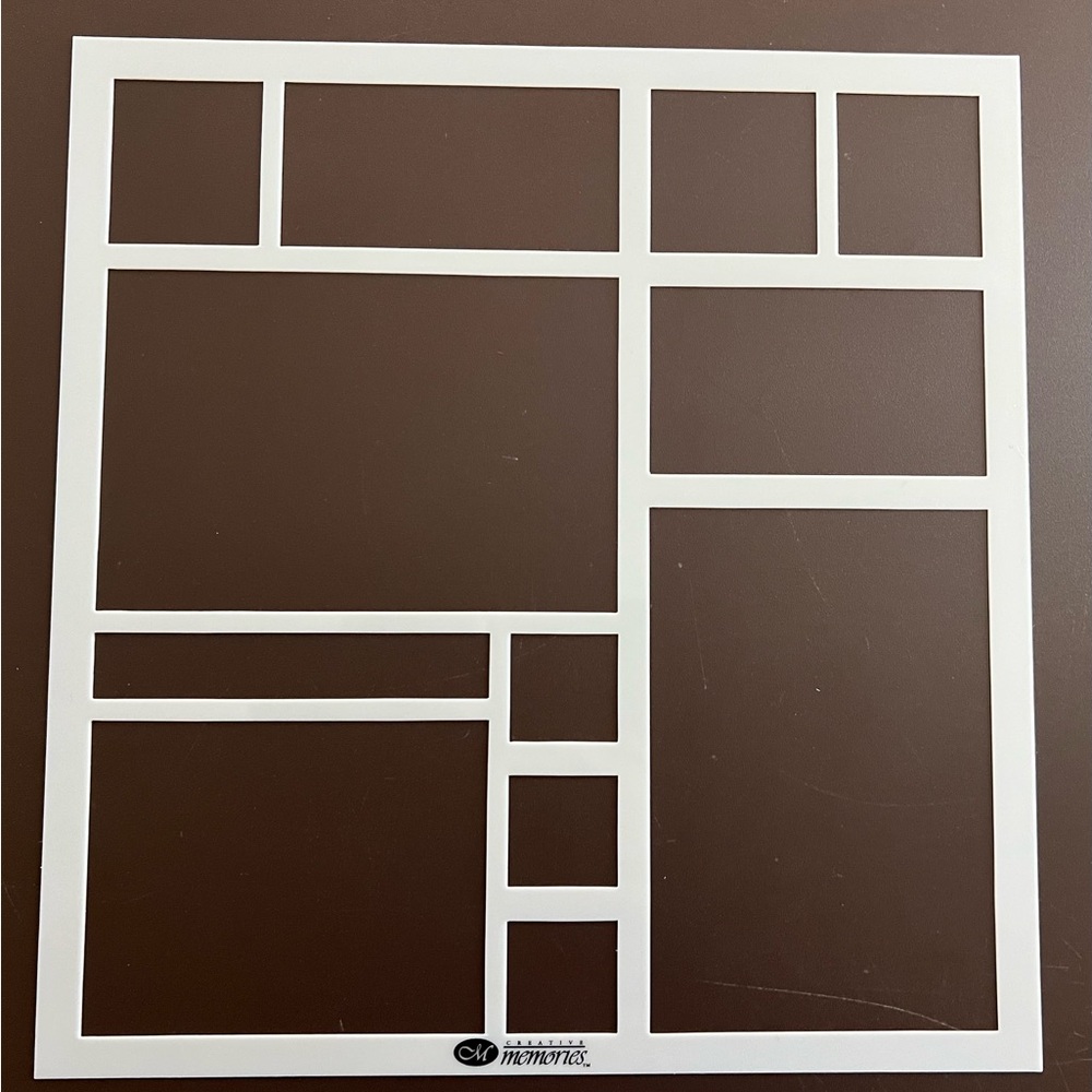 Creative Memories Retired Mylar Stencil (includes 2)